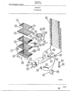 Freezer Page 5 Diagram and Parts List for 46259-0A  Frigidaire Freezer