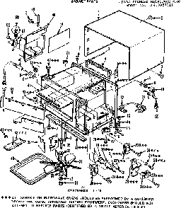 Cabinet Parts Diagram and Parts List for 5649987911  Kenmore Microwave