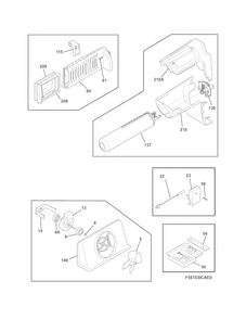 Controls Diagram and Parts List for DGUS2645LF5  Frigidaire Refrigerator