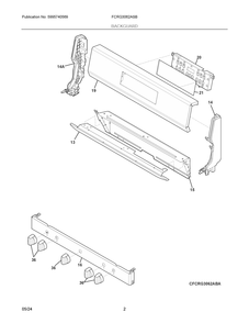 Part Location Diagram of 5304538422 Frigidaire CONTROLLER,ELECTRONIC,OVEN,UI3