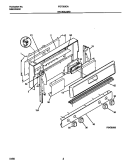 BACKGUARD Diagram and Parts List for FGF353CASH  Frigidaire Range