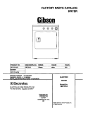 COVER Diagram and Parts List for GEF331AS2  Gibson Dryer