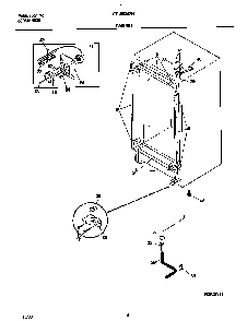 Cabinet Diagram and Parts List for GFU09M2HW4  Gibson Freezer