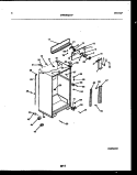 CABINET PARTS Diagram and Parts List for FPWW21TPL0  Frigidaire Refrigerator