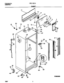 CABINET Diagram and Parts List for FRT21TSCW6  Frigidaire Refrigerator