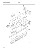 BACKGUARD Diagram and Parts List for FES300EBB  Frigidaire Range