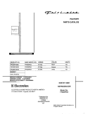 COVER Diagram and Parts List for FRS26F5AQ0  Frigidaire Refrigerator
