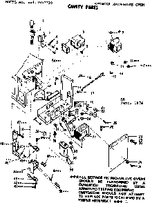 Cavity Parts Diagram and Parts List for 5649907710  Kenmore Microwave