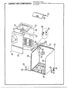 24` Portable/cabinet And Components Diagram and Parts List for 6506A  Frigidaire Washer