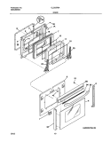 DOOR Diagram and Parts List for GLCS376ASC  Frigidaire Range