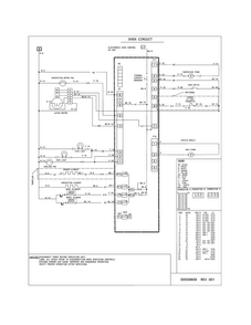 Wiring Diagram Diagram and Parts List for FGGS3065PFN  Frigidaire Range