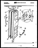 FREEZER DOOR PARTS Diagram and Parts List for FMW240EN2W  Kelvinator Refrigerator