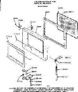 Door Parts Diagram and Parts List for 5649908210  Kenmore Microwave