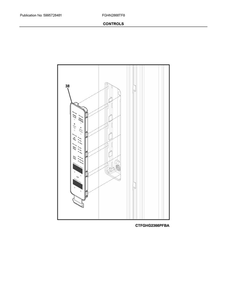 Controls Diagram and Parts List for FGHN2868TF8  Frigidaire Refrigerator