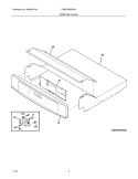 CONTROL PANEL Diagram and Parts List for EW30EW55GS1  Electrolux Range
