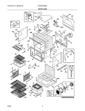 UPPER OVEN Diagram and Parts List for EW30EW65GS6  Electrolux Wall Oven