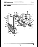 DOOR PARTS Diagram and Parts List for GDB662RBR0  Gibson Dishwasher