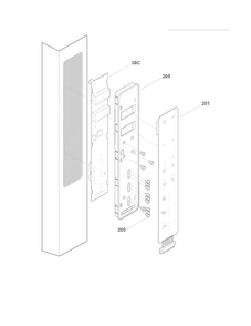 Controls Diagram and Parts List for FGUN2642LP5  Frigidaire Refrigerator