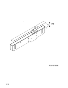 Control Panel Diagram and Parts List for LGID2475QF5A  Frigidaire Dishwasher