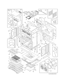 Lower Oven Diagram and Parts List for EW30MC65PSB  Electrolux Microwave Oven Combo