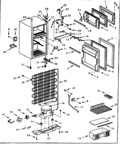 Part Location Diagram of 300018 Maytag Refrigerator thermostat