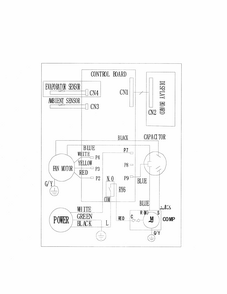 Wiring Diagram Diagram and Parts List for 25386052413  Kenmore Air Conditioner
