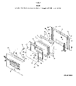 Door Diagram and Parts List for 79042502315  Kenmore Range
