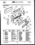 BACKGUARD Diagram and Parts List for 30-3981-23-01  Tappan Range