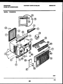 CABINET PARTS Diagram and Parts List for FAC053S7A2  Frigidaire Air Conditioner