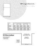 COVER Diagram and Parts List for GLHT184TJQ2  Frigidaire Refrigerator