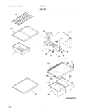 SHELVES Diagram and Parts List for GRT18S6AQG  Gibson Refrigerator