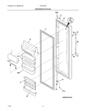 REFRIGERATOR DOOR Diagram and Parts List for PHSC239DSB3  Frigidaire Refrigerator