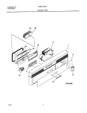 CONTROL PANEL Diagram and Parts List for MDB421RJB0  Uni Dishwasher