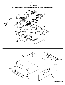 Top/drawer Diagram and Parts List for 7904252931A  Kenmore Range