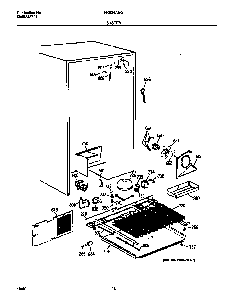 System Diagram and Parts List for FRS24AGGW9  Frigidaire Refrigerator