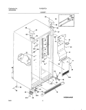 CABINET Diagram and Parts List for PLRS267ZAB1  Frigidaire Refrigerator