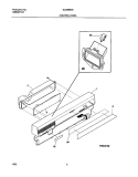 CONTROL PANEL Diagram and Parts List for GLDB954BS1  Frigidaire Dishwasher