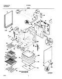 BODY Diagram and Parts List for FEFB68CQA  Frigidaire Range