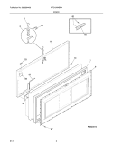DOOR Diagram and Parts List for WFC15M4BW4  Crosley Freezer
