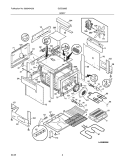 BODY Diagram and Parts List for GLES388DQB  Frigidaire Range