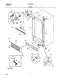 CABINET Diagram and Parts List for FFU21G3AW1  Frigidaire Freezer