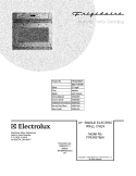 COVER Diagram and Parts List for FPEW2785KFA  Frigidaire Wall Oven