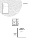 COVER Diagram and Parts List for CRT174LW4  Crosley Refrigerator