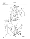 MOTOR / TUB Diagram and Parts List for GES831AS2  Gibson Washer Dryer Combo