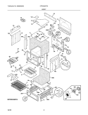 BODY Diagram and Parts List for CFES366FC5  Frigidaire Range