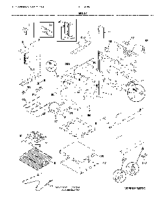 Body Diagram and Parts List for CFEF3054UWG  Frigidaire Range
