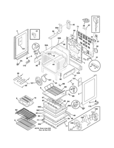 Body Diagram and Parts List for CEI30IF4LSB  Electrolux Range