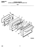 DOOR Diagram and Parts List for FGF358CGSD  Frigidaire Range