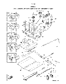 Burner Diagram and Parts List for 79074463810  Kenmore Range