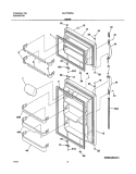 Part Location Diagram of 240493501 Frigidaire DOOR-Freezer